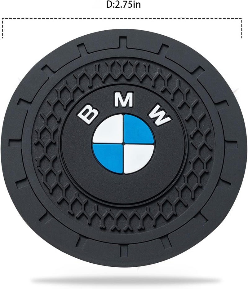 BFIVEANTE Car Cup Holder Coaster for BMW X1 X3 M3 M5 X1 X5 X6 Z4 3 5 7 Series Silicone Cupholder Coaster,Car Interior Accessories,2.76 Inch 2 Pieces - Image 2